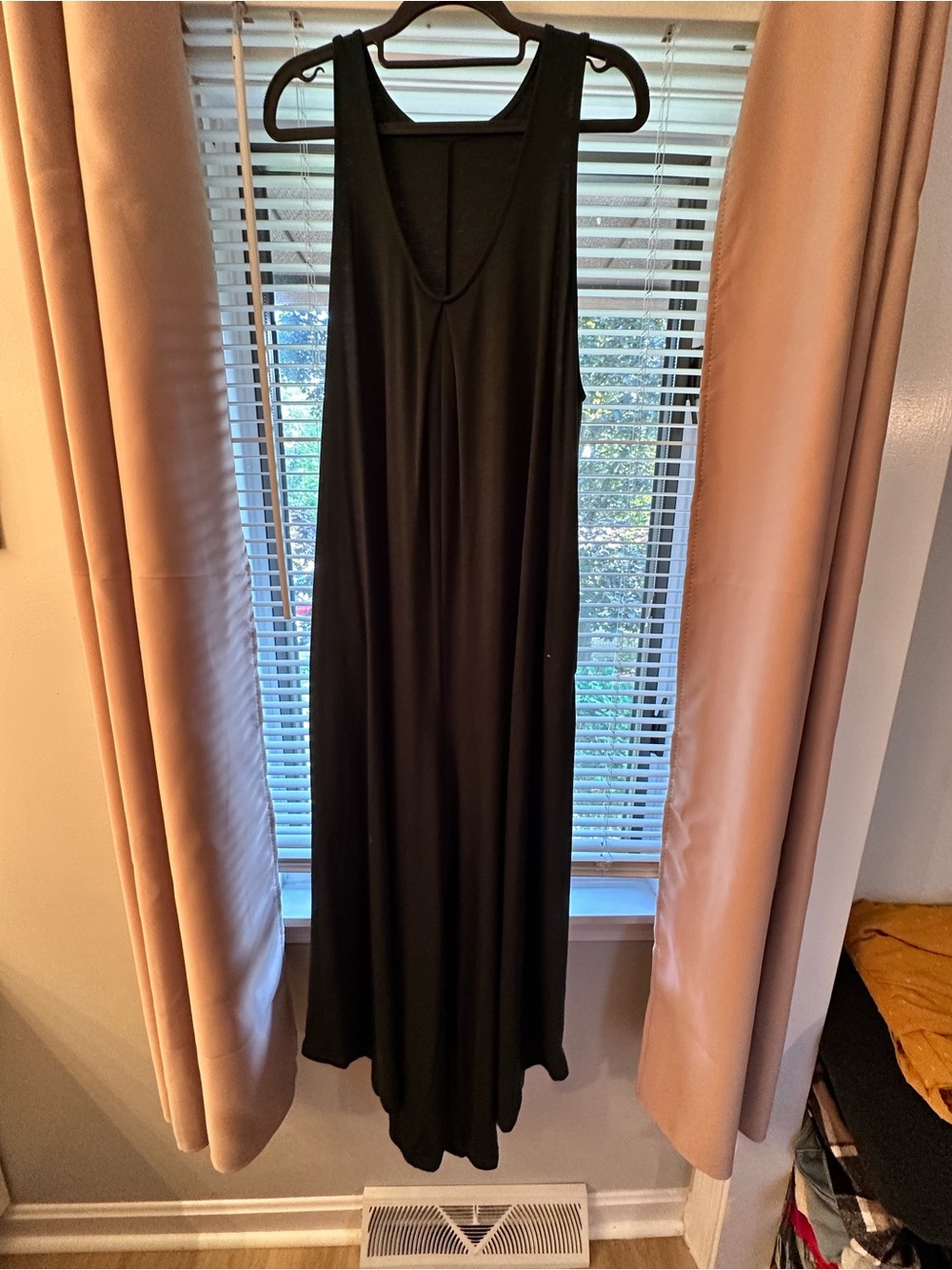SHEIN Black Sleeveless Maxi Jumpsuit Dress
